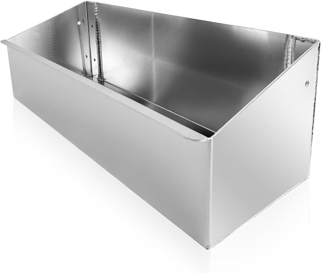Aluminum Fuel Tank Rack Multi Use Storage Cabinet Holder Organizer Length 24" Suitable for Store Garages Enclosed Racing Trailers Work Areas Automotive Parts Silver