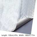 BBTO Heat Reflective Sheet Adhesive Backed Aluminized Fiberglass Heat Shield Tape Protection Barrier Heat Shield Resistant Material for Hose and Auto Use Heat Insulation Sheet(Silver, 48 x 71 Inch)