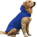 Dog Raincoat Reflective Adjustable Hooded Pet Rain Jacket Poncho with Leash Hole for Dogs S-5XL