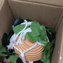 Hanging Plants Artificial Decor, Fake Hanging Plant in Clay Pot Artificial Hanging Plants with Fake Leaves and Hook for Wall Home Room Indoor Outdoor Dcor (Dark Green)