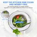 3 x Sink Drain Strainer, Stainless Steel Kitchen Sink Drain Strainer, Dishwasher Safe, Sink Strainer Outer Diameter 4.4 Inch/11.2cm, Inner Diameter 3 Inch/7.6cm, Set of 3 Kitchen Sink Strainer