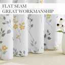 Leaf Print Curtains 54" Yellow