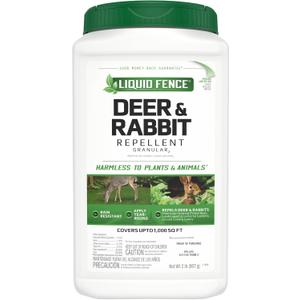 Liquid Fence Deer And Rabbit Repellent Granular 2 Pounds, Apply Year-Round