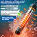 Portable Immersion Water Heater 2000W Upgraded Stainless Steel with Protective Guard Digital Display Thermostat Fast Heating Magnesium Oxide Technology for Above Ground Pool Bathtub Bucket RV Camping