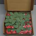 Artificial Flowers 50PCS Real Looking Coral Fake Roses with Stem for DIY Wedding Bouquets Centerpieces Party Baby Shower Home Decorations (Coral)