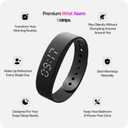Onyx Vibration Alarm | Silent Wrist Wake Up for Heavy Sleepers | Avoid Disturbing Partner | 2 Intensity Levels, Up to 3 Alarms, 14+ Day Battery