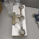 3-Light Bathroom Vanity Light, Modern Brushed Gold Wall Lights with Clear Glass Shades, Bathroom Wall Sconce Lamp for Mirror Living Room Bedroom Hallway