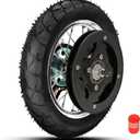 FVRITO Rear Wheel Assembly Replacement for Razor Pocket Mod(Versions 31+) Daisy Blossom Bella Sweet Pea Betty Vapor Euro Style Moped Scooter Universal Parts with Wire Spoke Rim Tire Tube Accessories