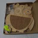 Petest Interactive Cat Toy Natural Sisal Cat Scratcher Toy with Catnip Balls, Owl Design