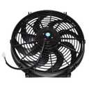 A-Team Performance 110011 Universal Electric Radiator Fan - 2400 CFM High-Output Radiator Fan - Reversible Push/Pull Operation for Automotive Use - 14 in, 12V, Pack of 1