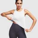 Alaroo Workout Tops for Women Sleeveless Racerback Tank Tops (White, XL)