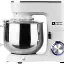 Kitchen in the Box Stand Mixer, 900W 8.5 QT Kitchen Electric Mixer, 10-Speed Large Capacity Tilt-head Food Mixer with Dough Hook, Wire Whip, Flat Beater & Splash Guard (White)