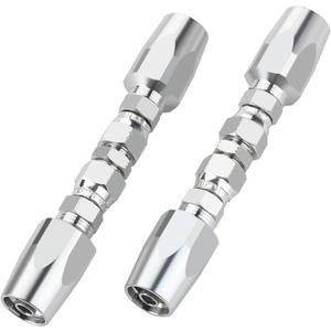 2PCS 3/8'' Reusable Hydraulic Fittings, Size #06 Single Wire Hydraulic Hose Repair Kit
