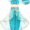 Funna Costume for Girls Princess Kids Dress Up Outfit Party Supplies (3-4T)