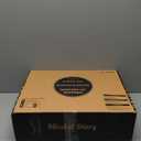 Blissful Diary Baby Play Gym & Activity Mat, 5 Developmental Zones Wooden Tummy Time Mat with 5 Detachable Sensory Toys for Motor Skills & Sensory Development, Baby Essentials Shower Gift (Gray Round)