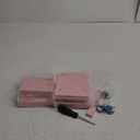 for Tonies Shelf Magnetic - for Tonies Figure Organizer Kids Room, Wooden Display Shelf for Tonies Box Holder, Wall Floating Shelves Toy Storage, House Shape Set of 2 with 38Pcs Metal Plate (Pink)