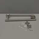 Brushed Nickel Towel Bar, 24 Inch Bathroom Towel Rack, Towel Holder Wall Mounted, Thicken SUS304 Stainless Steel Towel Rod Modern Home Decor (Total Length 26 Inch)