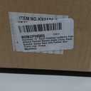 Homebeez 13" Small Footstool Leathaire Fabric Ottoman Footrest Modern Home Living Room Bedroom Square Stool with Padded Seat Plastic Legs, Orange