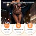 FRENZCOY Sexy Lingerie Women Fishnet Bodysuit Mesh Stretchy BodyStockings for Women One piece babydoll (Black)