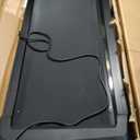 Flat Small Treadmill for Home Office, Fat Burning, Silent Fitness Equipment with Remote Control(Black, Red)