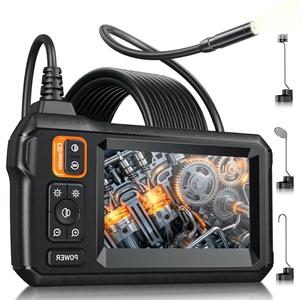 Endoscope Camera with Light, Inspection Borescope Camera with 4.3" IPS Screen, 1920P HD with 8 LED Lights, 16.5FT Semi-Rigid Cord Bore Scope, IP67 Waterproof Endoscope for Sewer, Tools(Orange)
