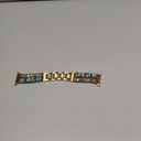 Boho Beaded Bracelet Compatible with Apple Watch Band for Women Men 38mm 40mm 41mm 42mm 44mm 45mm 46mm 49mm - Handmde Natural Stone Leather Multilayer Wrap Apple Watch Strap iWatch Band Series 11 10 9 8 7 6 5 4 SE 3 2 1 Ultra 2 3 (Blue)