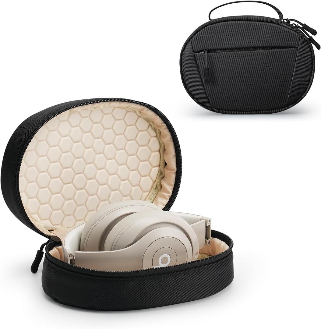 Soft Case for Beats Studio Pro/Sony WH-1000XM4/ Sony WH-XB910N/ Beats Studio3 Headphone, Soft Shell Travel Protective Carrying Cover Storage Bag, Black