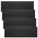 Rocaris 4 Pcs 4 X 12 X 1/4 Inch A36 Steel Plate Hot Rolled, Steel Base Plate for Construction Boards, Structure Support, Weldable Square and Industrial