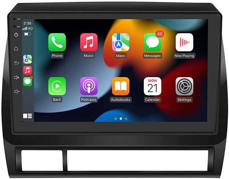 Zcargel Android 13 Car Radio Compatible for Honda for Tacoma 2005-2013 Car Navigation Music Player 9 Inch 2.5D Tempered Glass Mirror Touch Screen with Carplay Android Auto Bluetooth WiFi AHD Camera