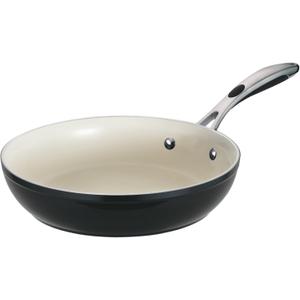 Tramontina Ceramica Deluxe 12-Inch Frying Pan, Ceramic Non Stick Large Skillet, Oven-Safe, Metallic Black