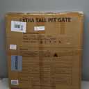 Extra Wide Baby Gate Fits 30-63 Inch Wide Opening, Toddler Pet Gate for Stairs Doorways Hallways Indoor, Walk Thru Large Long Dog Gates Pressure Mounted White