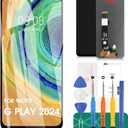 for Motorola Moto G Play 2024 LCD Replacement Screen for Moto G Play 2024 Screen Repair Kits for Moto G Play Gen 3 LCD Display Touch Screen Digitizer Assembly Repair Kits
