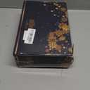 Mini Christmas Tree with Lights, Small Table Top Decorations, Desktop Miniature Pine Tree Xmas Holiday Decor Indoor Home, Bottle Brush Trees with Wooden Base, 5 Pcs with Light