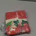 Artoid Mode Watercolor Poinsettia Red Christmas Placemats Set of 8, 12x18 Inch Seasonal Winter Christmas Table Mats for Party Kitchen Dining Decoration