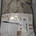 Greyish Beige Lush Decor Floor to Ceiling Viral Curtains 120 Inches Long for Sliding Glass Door, Pinch Pleat Blackout Double Layer Thick Linen Drape Energy Saving UV Blocking 120 Inch Curtain Panels 2 (40"W x 120"L (Pack of 2), Burlywood Birch)