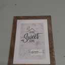 Califortree 5x7 Picture Frame - Can Display Photo 4x6 with Mat, Wood Frame with Shatterproof Plexiglass, Horizontal and Vertical Display for Wall and Tabletop, Rustic Brown