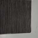 2 x Vinyl Placemats Set of 4, Easy Clean Woven Vinyl Placemats for Dining Table, Indoor/Outdoor Place Mats, Washable PVC Table Mats, Black, 4Pcs