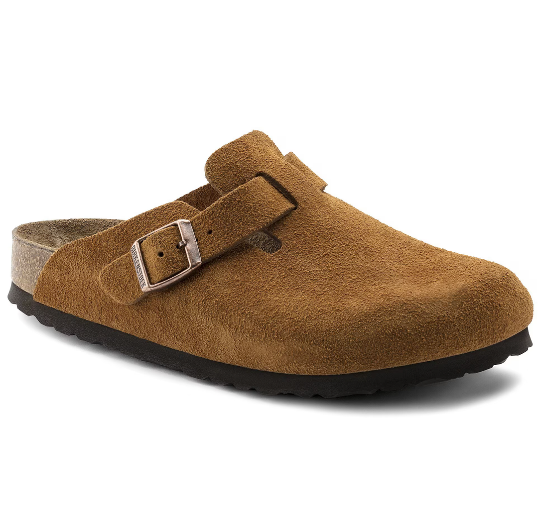 Birkenstock Unisex Boston Soft Footbed Clogs (6-6.5, Mink)