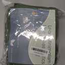 Linen Blend Green Curtains 78 Inches Long 2 Panels for Living Room Back Tab Pocket Light Filtering Sheer Privacy Olive Green Window Curtains Aesthetic Decor Muted Earthy Tone Drapery Bedroom