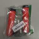 Bike Handlebar Grips, Single Lock on Bicycle Handle Bar, for BMX, Mountain, MTB, Beach Cruiser, Scooter, Folding Bike, Soft Non-Slip-Rubber Hand Grip Comfortable Ergonomic (Red)