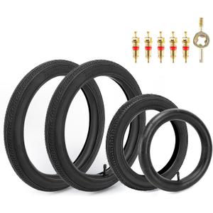 Rear 161.75/2.125 & Front 121.75/2.125/2.25 Tires and Inner Tube Fit for Bob Stroller Revolution Graco 3-Wheeler Gear Jogging Troller Models - Single and Double Stroller Tires Replacement Rear 161.75/2.125 & Front 121.75/2.125/2.25 Tires and Inner Tube Fit for Bob Stroller Revolution Graco 3-Wheeler Gear Jogging Troller Models - Single and Double Stroller Tires Replacement