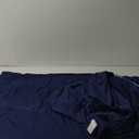 Queen Sheet Set for Air Mattress - Sheets Queen Size Bed Set - 3Pcs Side Storage Pocket Fitted Sheet & Pillowcases Easily Fits 16in to 24in Pillow Top Air Bed Mattress - Navy Blue