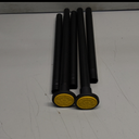 Matte Black Shower Curtain Rod,1 Inch Diameter Stainless Steel Adjustable Spring Tension Rods 32 to 80",with Holders, Anti-Slip,Curtain Rods No Drilling(1 Pack)