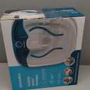 Homedics Bubble Mate Foot Spa, Toe Touch Controlled Foot Bath with Invigorating Bubbles and Splash Proof, Raised Massage Nodes and Removable Pumice Stone