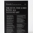 Decorative poster featuring Bible verses from Proverbs 3-Wisom Bestows Well-Being