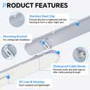 4FT LED Vapor Tight Light 60W 6600LM IP65 5000K Shop Light 6Pack ETL