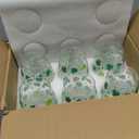 Maxcheck 6 Pack 18 oz St Patrick's Day Wine Glasses Green Shamrock Drinking Stemless Cup Red and White Wine Tumbler for Homes and Bars for Party Supplies Gifts