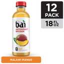 Bai Flavored Water, Malawi Mango, Antioxidant Infused Drinks, 18 Fluid Ounce Bottle (Pack of 12) (EXP 08/20/26)