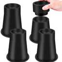 Bed Risers Adjustable Bed & Furniture Risers - Heavy 4inch or 6 inch Non-Slip Lift Supports for Beds/Couches/Sofas, Durable Round Design with Creates Storage Space (4 Pack, 5.8 Inch)