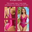One Piece Swimsuit for Women, Fashion Swimwear Swim Suits, Women's Beachwear Bathing Suit Bikini Set for Woman Girls (Red, L)
